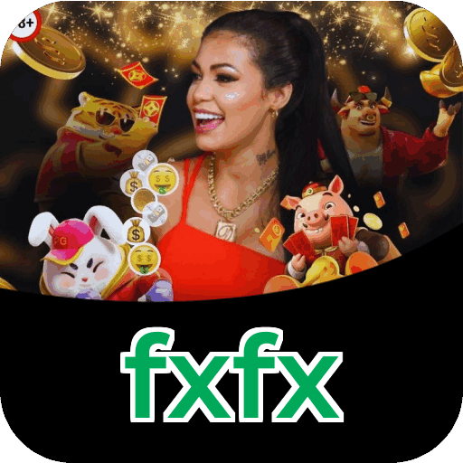 Plataforma fxfx mostrando interface moderna, jogos certificados e recursos de segurança licenciados